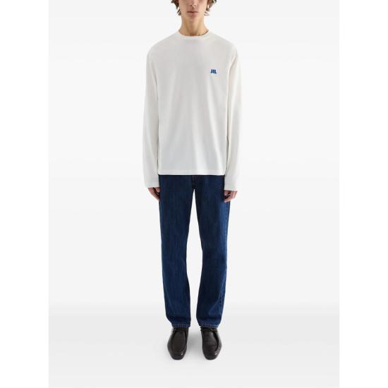 26FW 질샌더 긴팔 티셔츠 J45048 J22GC0282 100 WHITE - JIL SANDER