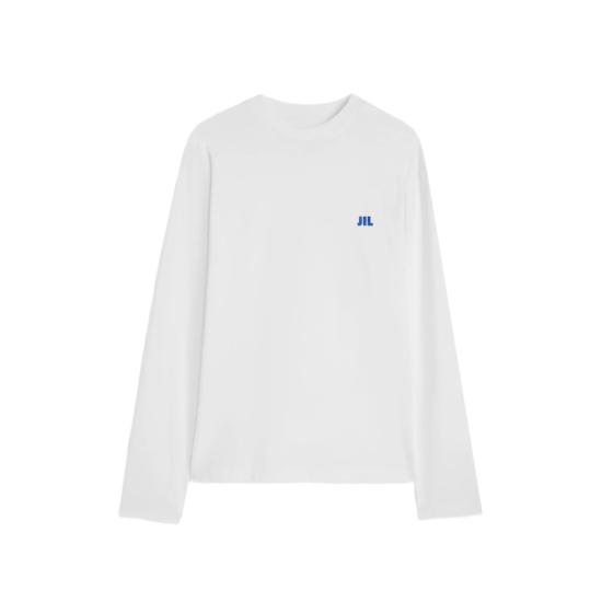 26FW 질샌더 긴팔 티셔츠 J45048 J22GC0282 100 WHITE