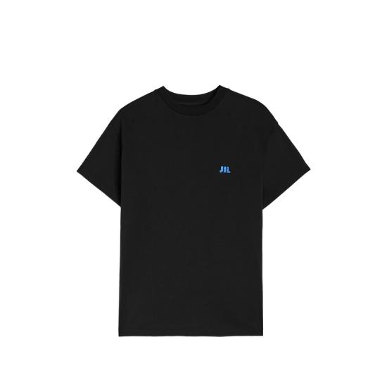 26FW 질샌더 반팔 티셔츠 J45048 J22GC0283 001 BLACK