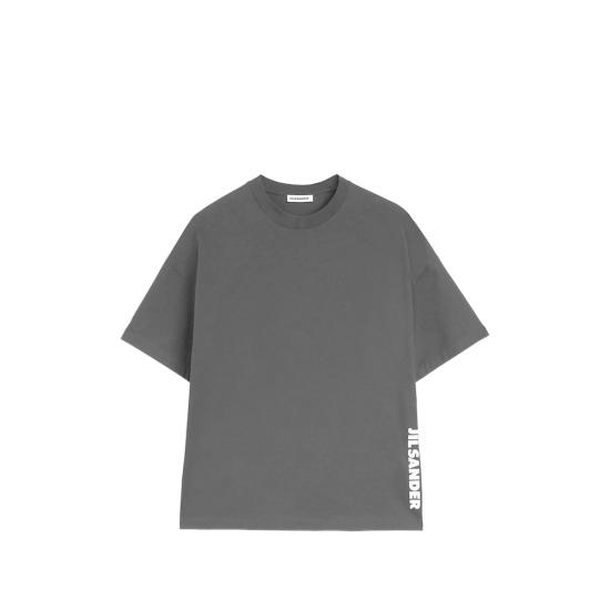 26FW 질샌더 반팔 티셔츠 J20348 J22GC0277 001 BLACK