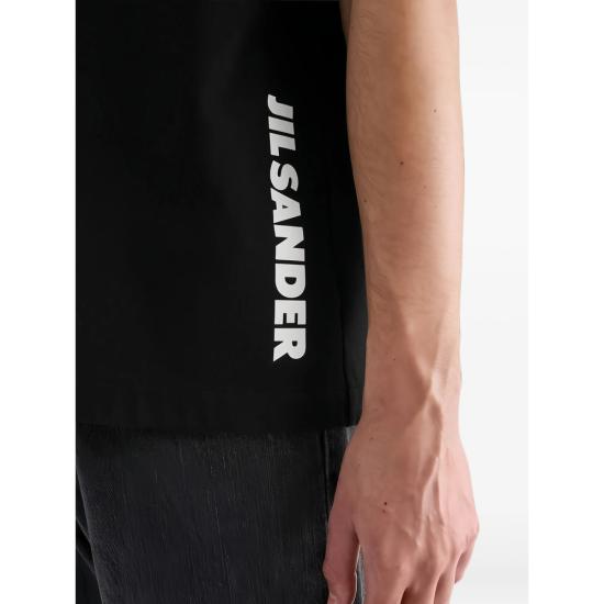 26FW 질샌더 반팔 티셔츠 J20348 J22GC0277 001 BLACK - JIL SANDER