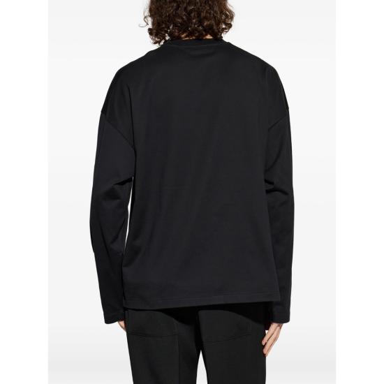 26FW 질샌더 긴팔 티셔츠 J20348 J22GC0278 001 BLACK - JIL SANDER