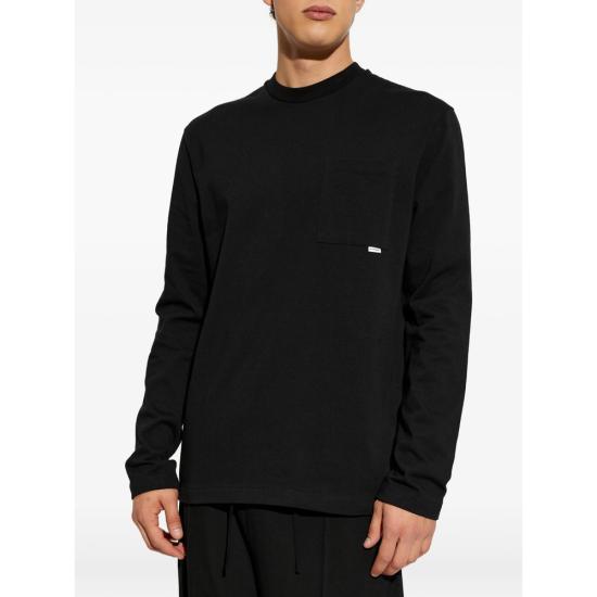 26FW 질샌더 긴팔 티셔츠 J20256 J22GC0269 001 BLACK - JIL SANDER