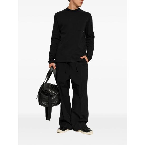 26FW 질샌더 긴팔 티셔츠 J20256 J22GC0269 001 BLACK - JIL SANDER