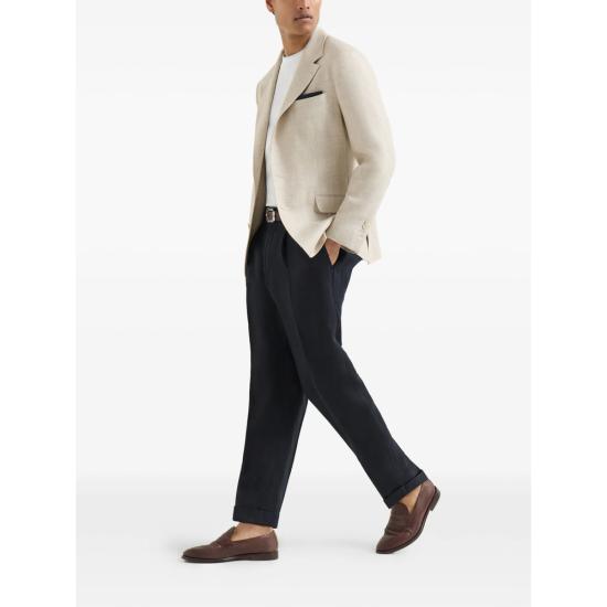 26SS 브루넬로 쿠치넬리 스트레이트 팬츠 M243DE1450 C2517 BLUE - BRUNELLO CUCINELLI