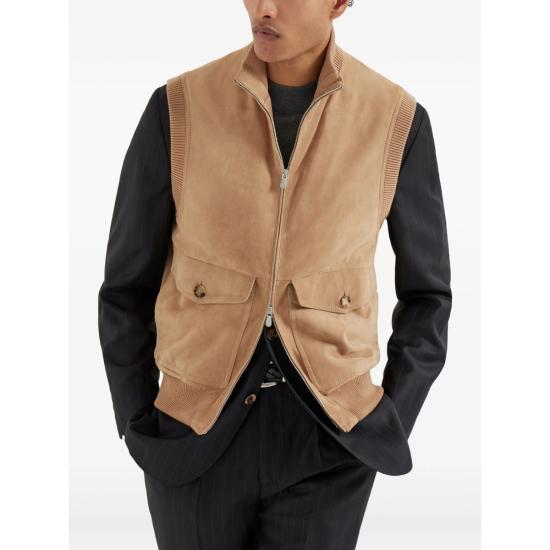26SS 브루넬로 쿠치넬리 베스트 MPCLF2079 CMJ06 NEUTRALS - BRUNELLO CUCINELLI