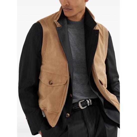 26SS 브루넬로 쿠치넬리 베스트 MPCLF2079 CMJ06 NEUTRALS - BRUNELLO CUCINELLI