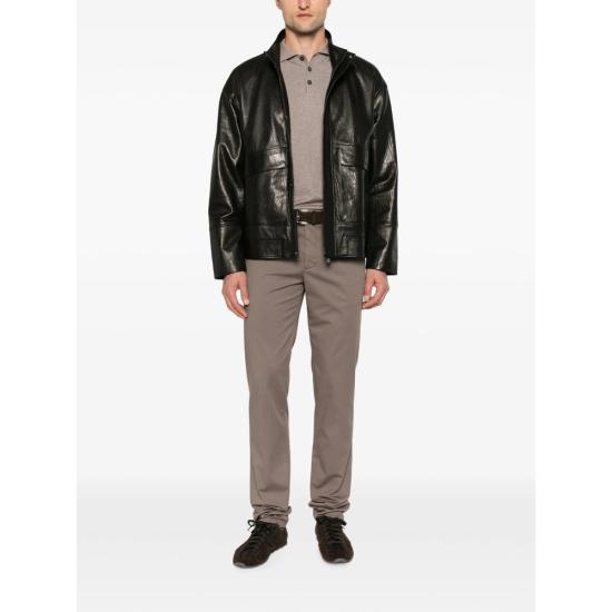 26SS 브루넬로 쿠치넬리 코튼 스트래치 미드 라이즈 슬림 핏 치노 M289LI1770 C6046 GREY - BRUNELLO CUCINELLI