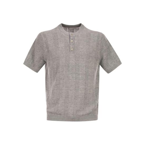 26SS 브루넬로 쿠치넬리 세라피노 티셔츠 M2L707801 CYZ16 GREY