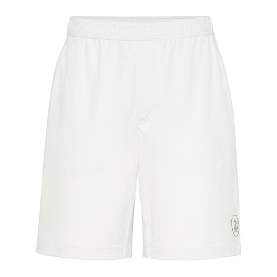26SS 브루넬로 쿠치넬리 코튼 인터록 버뮤다 팬츠 ML8243390T C159 WHITE