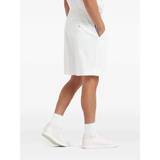 26SS 브루넬로 쿠치넬리 코튼 인터록 버뮤다 팬츠 ML8243390T C159 WHITE - BRUNELLO CUCINELLI