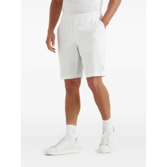 26SS 브루넬로 쿠치넬리 코튼 인터록 버뮤다 팬츠 ML8243390T C159 WHITE - BRUNELLO CUCINELLI