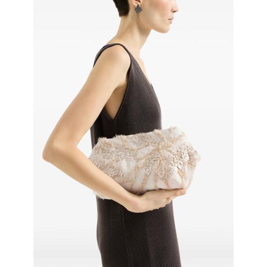 26SS 브루넬로 쿠치넬리 클러치/파우치 MBQID2432 C9504 NEUTRALS - BRUNELLO CUCINELLI