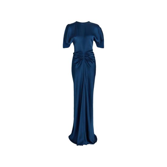 26FW 빅토리아 베컴 롱 원피스 1226WDR007004A DKOCE BLUE