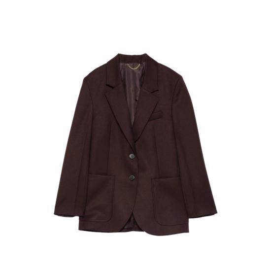 26FW 빅토리아 베컴 수트 자켓 1425WJK005119G ACAI BROWN