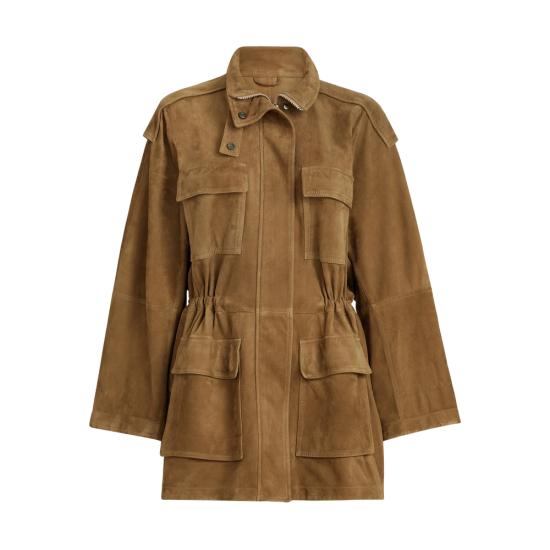 26SS 브루넬로 쿠치넬리 스웨이드 트윌 사파리 재킷 MPCAI7853 C9267 BROWN