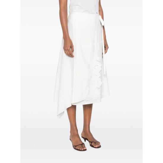 26FW 서 더 레이블 미디 스커트 SIR226 3018 IVORY WHITE - SIR. THE LABEL