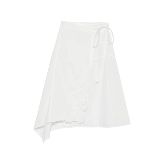 26FW 서 더 레이블 미디 스커트 SIR226 3018 IVORY WHITE