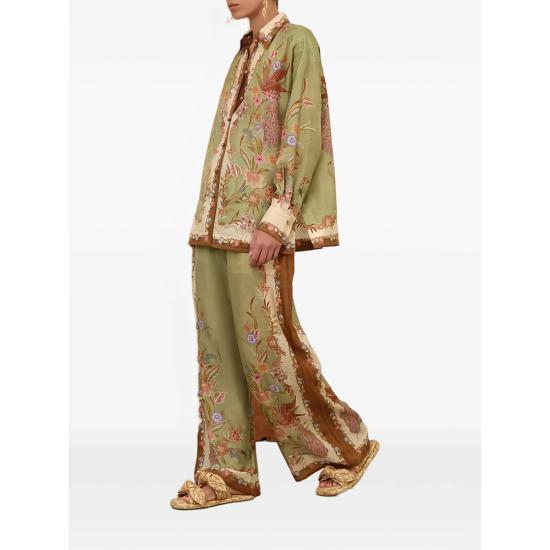 26FW 짐머만 블라우스 8686TSS262 KHAKI GREEN NEUTRALS - ZIMMERMANN