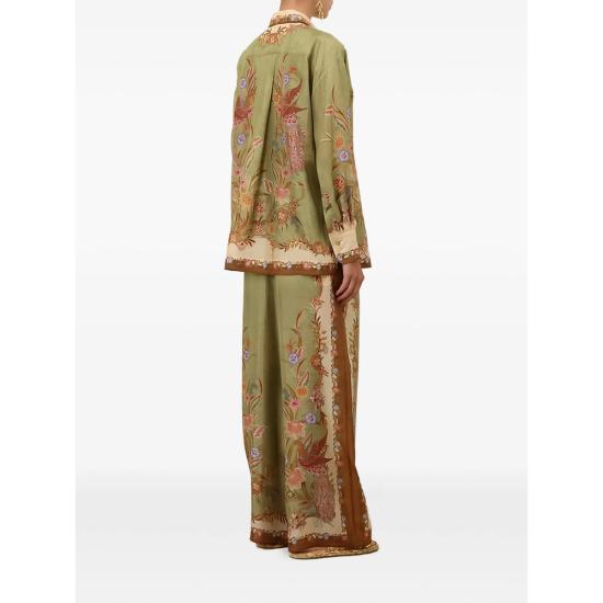 26FW 짐머만 블라우스 8686TSS262 KHAKI GREEN NEUTRALS - ZIMMERMANN