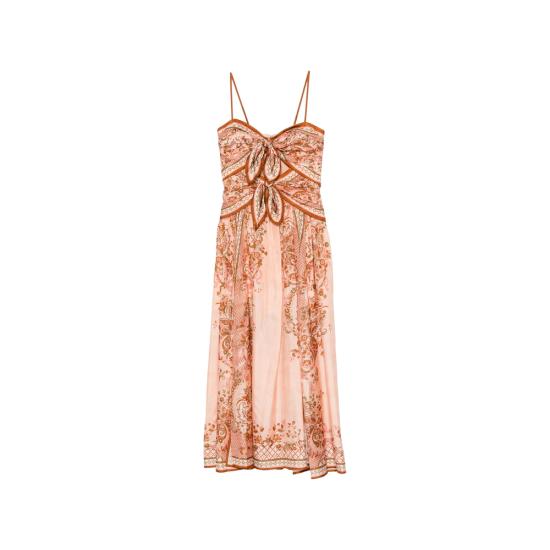 26FW 짐머만 롱 원피스 8062DSS261 PINK PINK BROWN