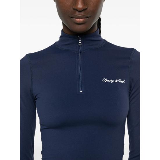 26FW 스포티앤리치 트레이닝 티셔츠 TO10275326BL DKNAV BLUE - SPORTY & RICH