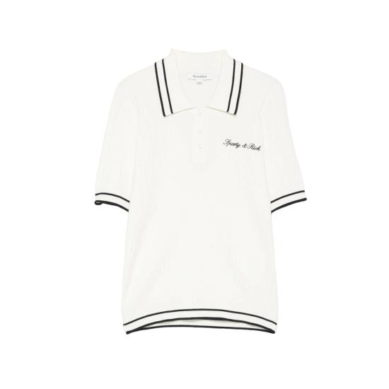 26FW 스포티앤리치 폴로 티셔츠 TO06875326WH WHITE NEUTRALS