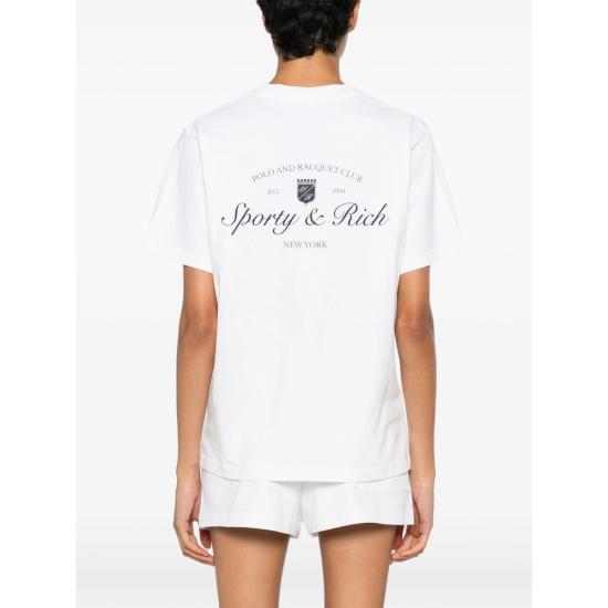 26FW 스포티앤리치 반팔 티셔츠 TO11975325WH WHITE - SPORTY & RICH