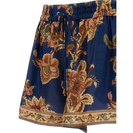 26FW 짐머만 숏팬츠 3497ASS261 NAVY BLUE BROWN - ZIMMERMANN
