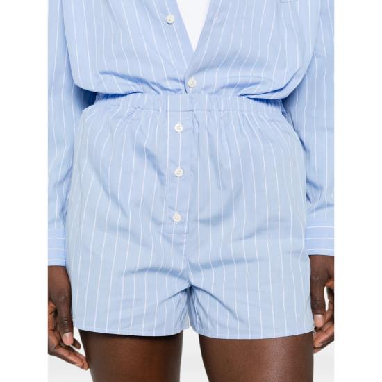 26FW 스포티앤리치 숏팬츠 SH03575302ST CIEL BLUE WHITE - SPORTY & RICH