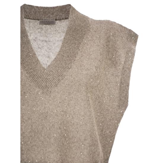 26SS 브루넬로 쿠치넬리 민소매 티셔츠 MDT746402 C9089 NEUTRALS - BRUNELLO CUCINELLI