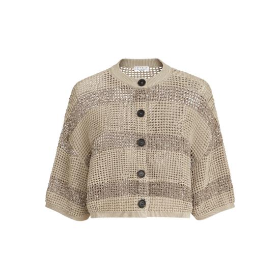 26SS 브루넬로 쿠치넬리 가디건 M58772826 CKH72 NEUTRALS