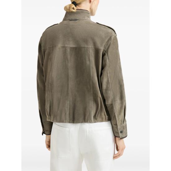 26SS 브루넬로 쿠치넬리 모닐리 쿠튀르 스웨이드 자켓 MPCAI7787 C8850 GREEN - BRUNELLO CUCINELLI