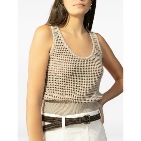 26SS 브루넬로 쿠치넬리 민소매 티셔츠 MDV762110 C069 NEUTRALS - BRUNELLO CUCINELLI