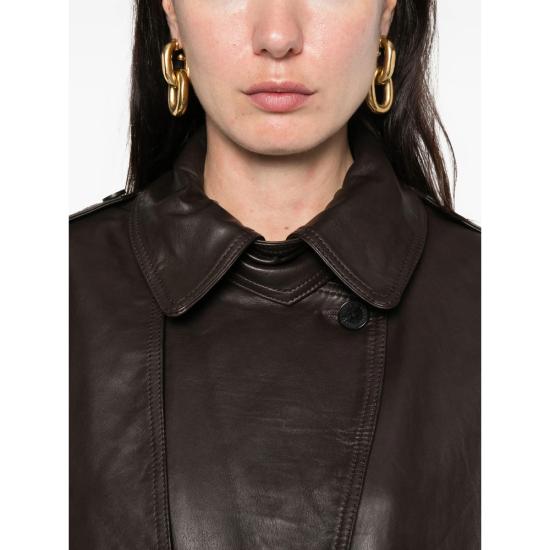 26FW 로테이트 가죽 자켓 1158171667 BIKER 1667 BROWN - ROTATE