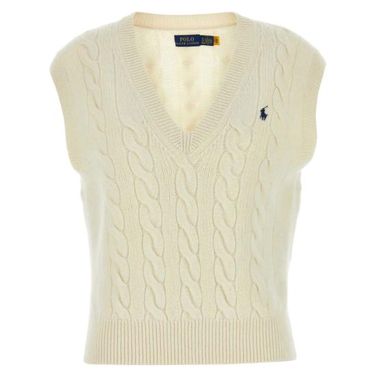 26FW 랄프 로렌 민소매 티셔츠 211949994002 CREAM NEUTRALS
