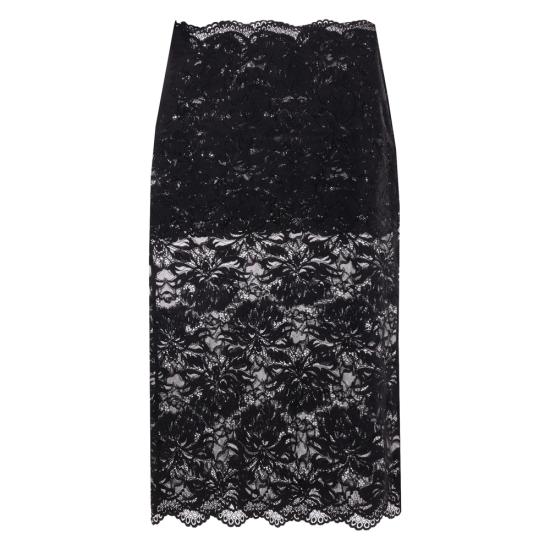 26FW 파코라반 미디 스커트 24AJJU598 PA0170 P001 BLACK - PACO RABANNE