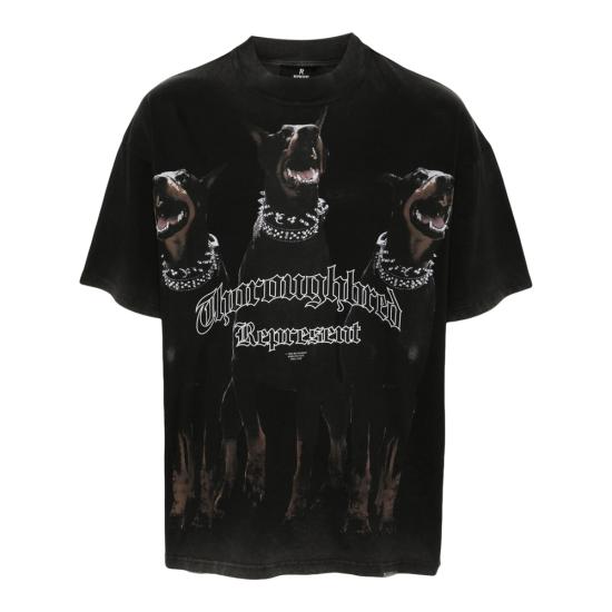 26FW 리프레젠트 반팔 티셔츠 MLM41135 003 BLACK