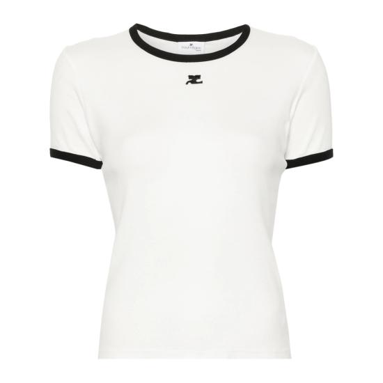 26FW 쿠레쥬 반팔 티셔츠 VESJTS017JS 0070 0098 WHITE BLACK
