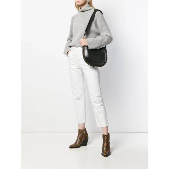 26FW 이자벨마랑 나오코 레더 숄더백 A1C01M PP0001FA 01BK BLACK - ISABEL MARANT
