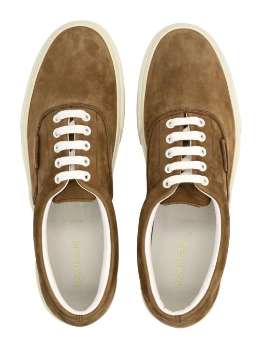 26SS 톰포드 스니커즈 J1434LCL215LEWE Brown - TOMFORD