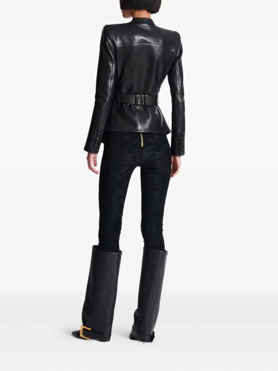 26FW 발망 가죽 자켓 FF1SI630LD63 099 0PA BLACK - BALMAIN