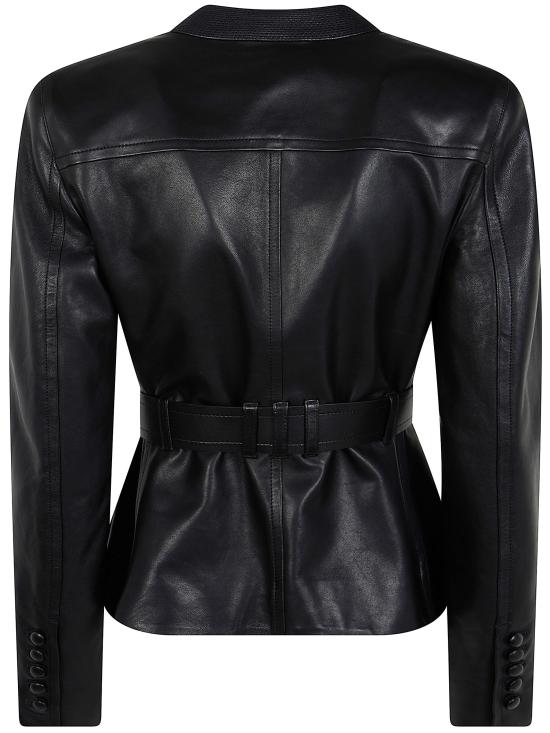 26FW 발망 가죽 자켓 FF1SI630LD63 099 0PA BLACK - BALMAIN