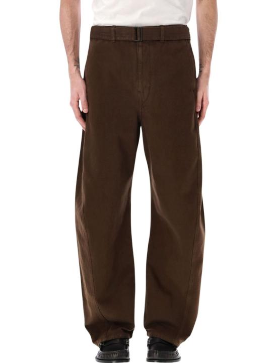 26SS 르메르 트위스트 벨티드 팬츠 PA326LD1068BR423 Brown
