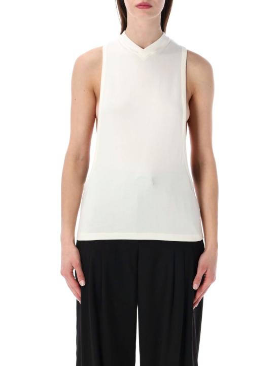 26SS 베르사체 민소매 티셔츠 10245131A178881W000 White