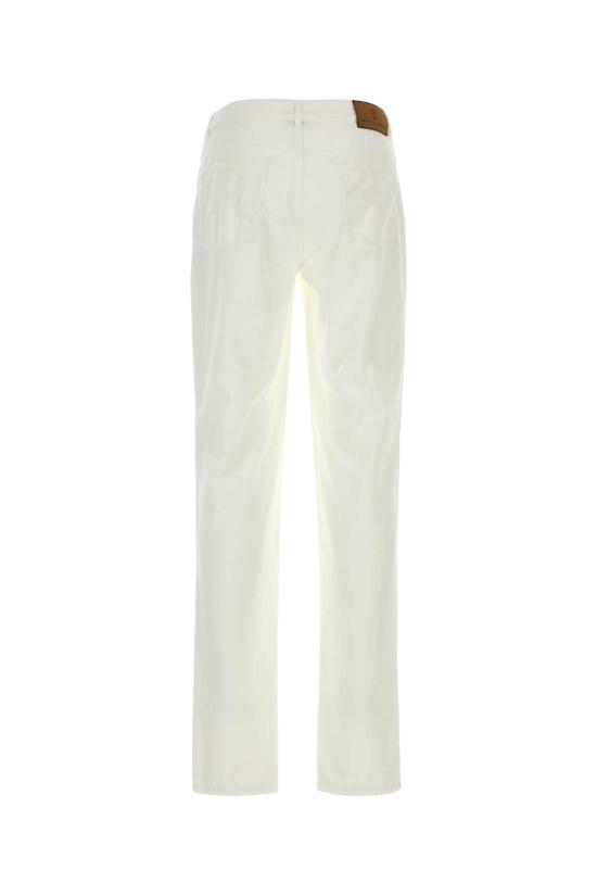 26FW 브루넬로 쿠치넬리 스트레이트 팬츠 M279NI1780 C2200 White - BRUNELLO CUCINELLI