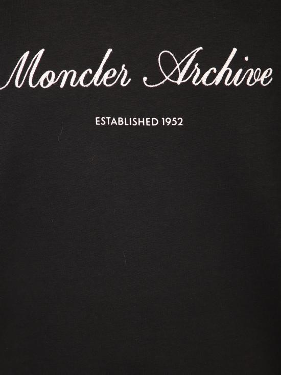 26SS 몽클레어 코튼 블렌드 로고 스웨트셔츠 8G00018 89A8F 999 Black - MONCLER