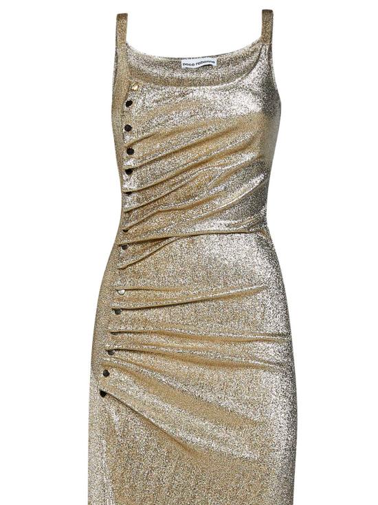  파코라반 롱 원피스 23PJRO522VI0261 M042 Silver gold - PACO RABANNE