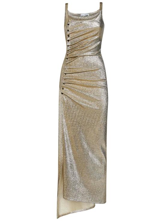  파코라반 롱 원피스 23PJRO522VI0261 M042 Silver gold