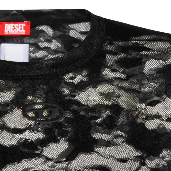 26FW 디젤 반팔 티셔츠 A18315 0DRAK900 BLACK - DIESEL